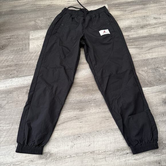 NIKE Air Jordan Woven Track Pants Womens Small Standard Fit Joggers Black CV7803 - Picture 8 of 8